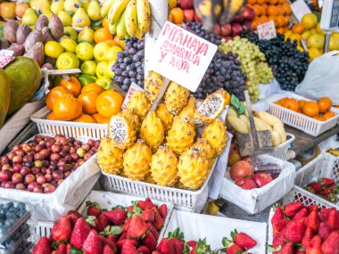 Pitahaya meyve içinde belgili tanımlık çarşı