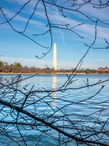 Monumento a Washington reflexiones — Foto de Stock