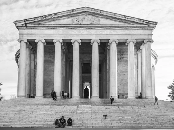 Jefferson Memorial w trybie monochromatycznym — Zdjęcie stockowe