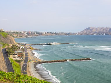 Beaches circuit in Lima clipart