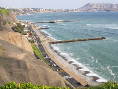 Beaches of Lima, Peru clipart