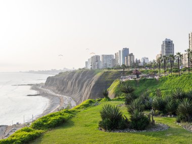 Miraflores skyline in Lima clipart