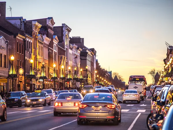 Couleurs du coucher de soleil Georgetown — Photo