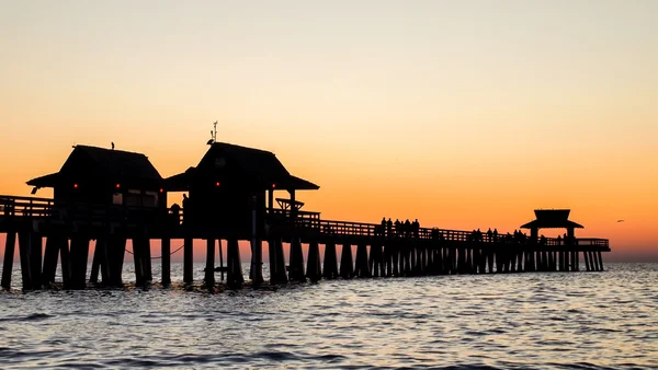 Naples Pier at Sunset — Stock Photo, Image