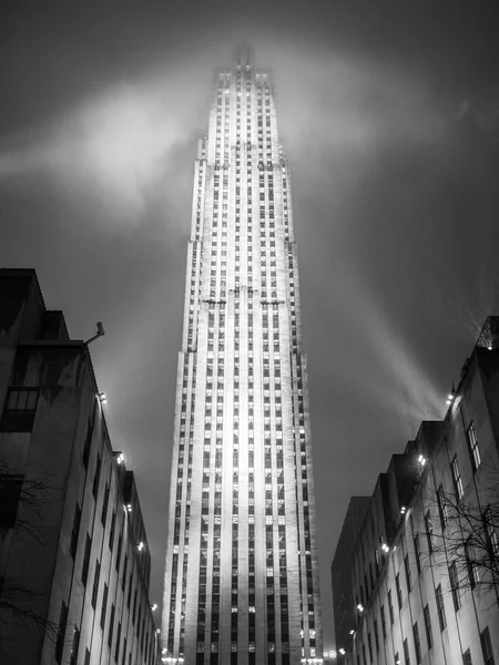 Noite no Rockefeller Center — Fotografia de Stock