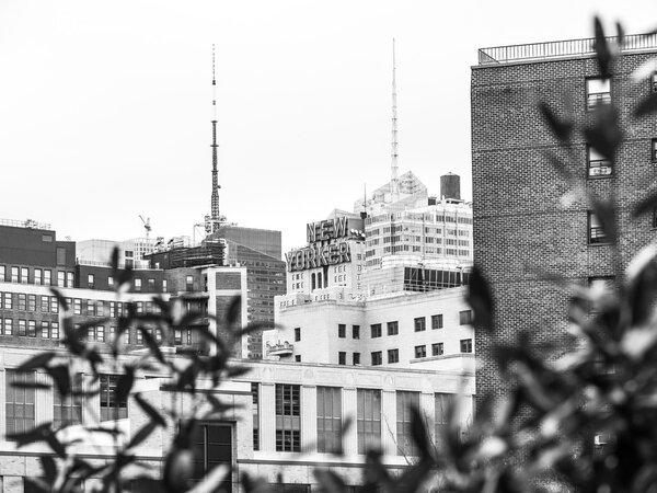 NEW YORK - JANUARY 3, 2015 : The New Yorker Hotel on 8th. Avenue built in 1929. An Art Deco style building and an iconic building in NYC.