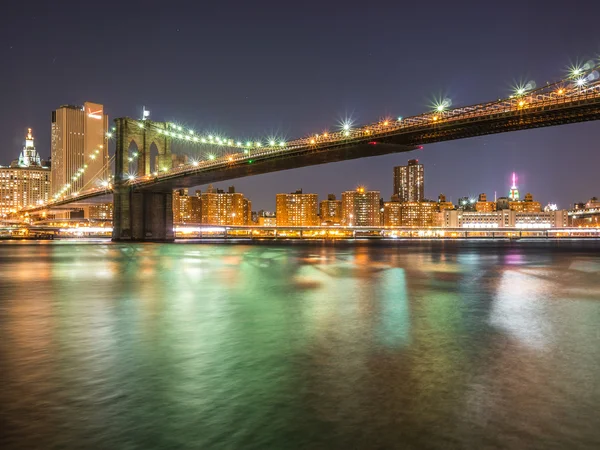 Brooklyn Bridge om vinteren – stockfoto