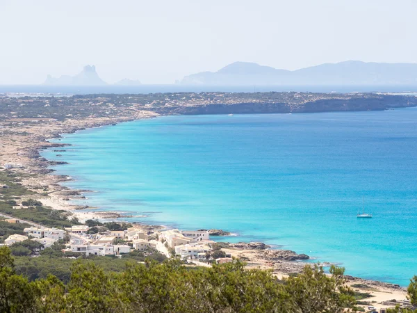 Formentera kusten Visa — Stockfoto