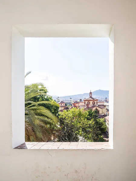 Fenster zur Stadt — Stockfoto