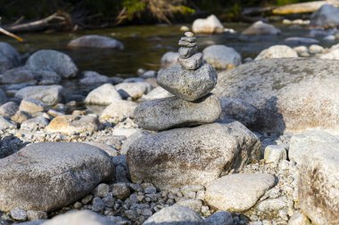 Rocky Shore 'da Dengeli Taş Cairn