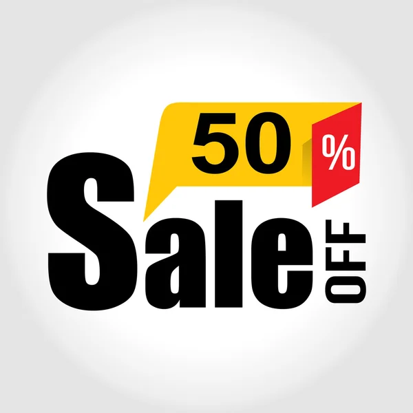 Sale 50 Percent off Banner. Vector illustration — Stock Vector