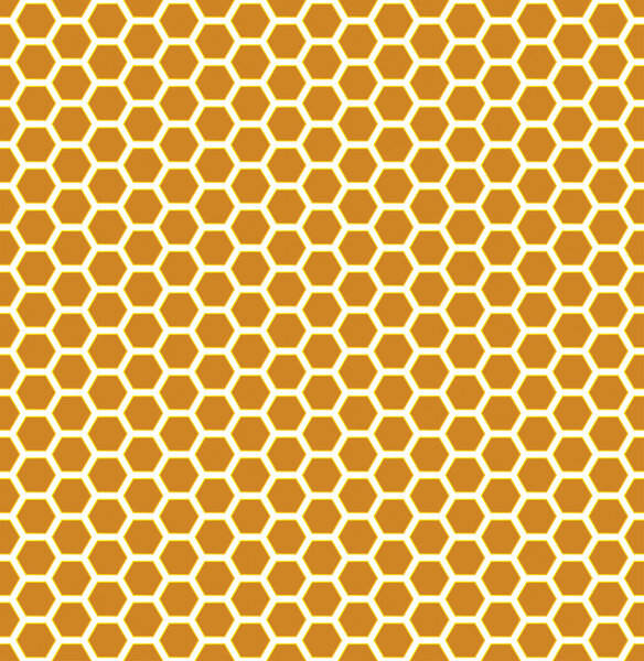 Сотовый бесшовный рисунок. Векторная иллюстрация

