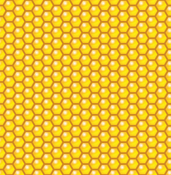 Сотовый бесшовный рисунок. Векторная иллюстрация
