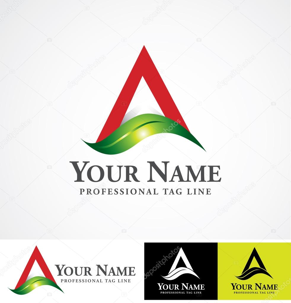 Vector logo design template.  Concept for herbal, aggro and  food companies etc.
