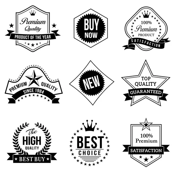 Premium Quality Vector vintage badges. — Stock Vector