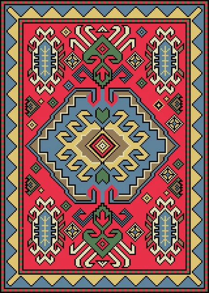 Armenian carpets and rugs — Stock Vector