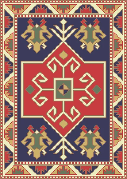 Ermeni halı ve kilim — Stok Vektör