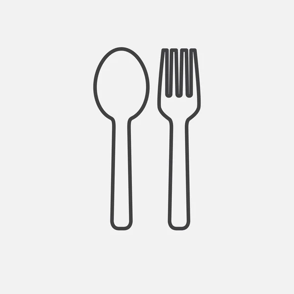 スプーン フォーク アイコン ストックベクター C T Kot