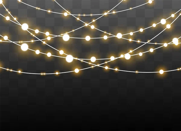 Christmas lights effect — Stock Vector