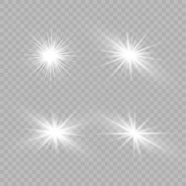 Wit gloeiend licht — Stockvector