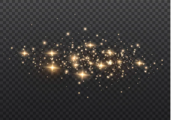 Poussière étincelle étoiles — Image vectorielle