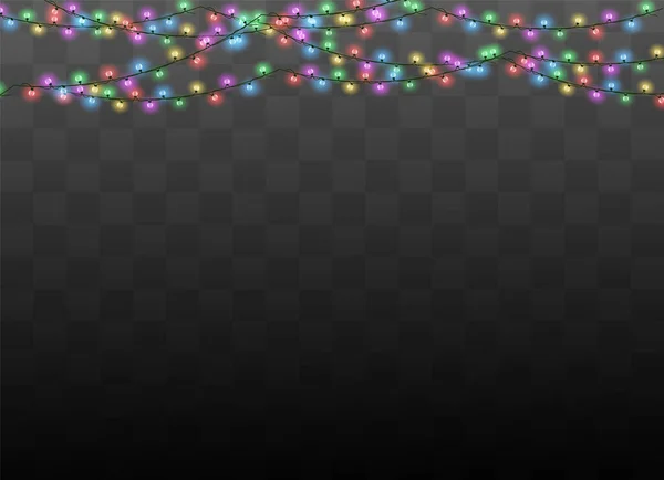 Efecto luces de Navidad — Vector de stock