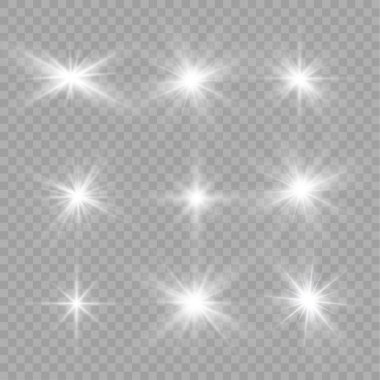 Beyaz ışık yıldızlar.