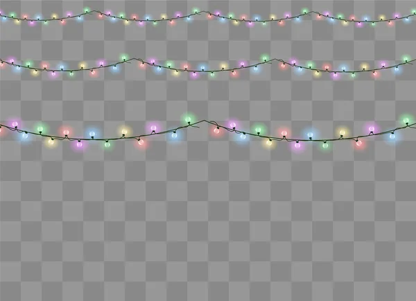 Efecto luces de Navidad — Vector de stock