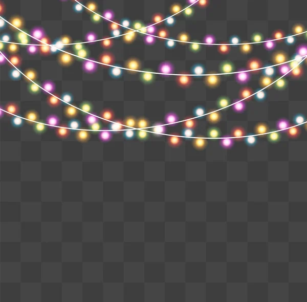 Efecto luces de Navidad — Vector de stock