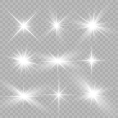 Beyaz ışık yıldızlar.