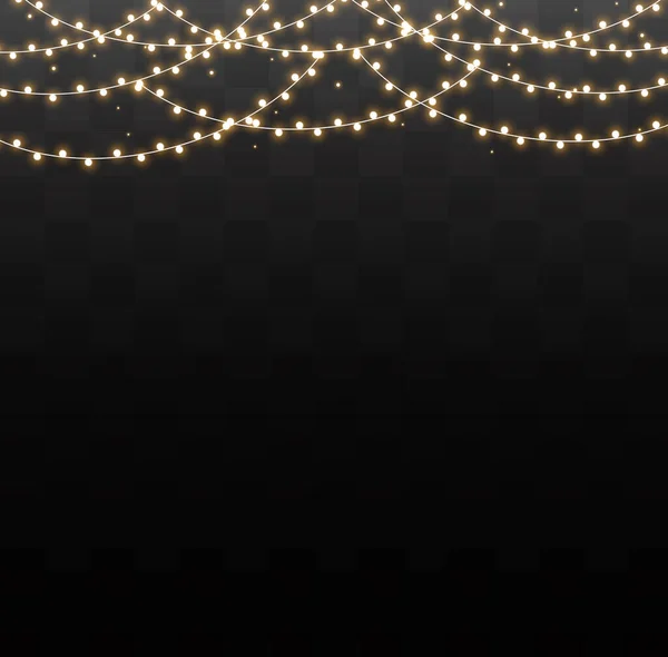 Efecto luces de Navidad — Vector de stock