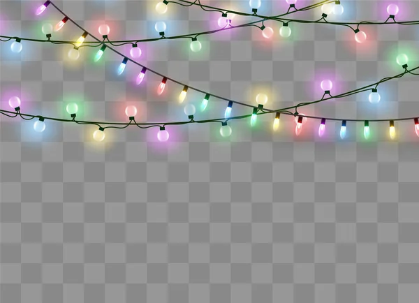 Efecto luces de Navidad — Vector de stock