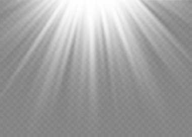 Güneş ışığı ışığı ışığı efekti, güneş ışınları.