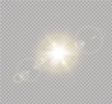 Güneş ışığı özel mercek ışık efekti güneş.