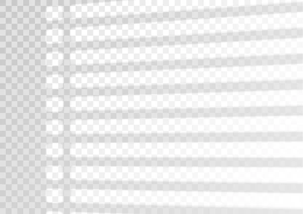 Den transparenta overlay fönster och persienner skugga. — Stock vektor