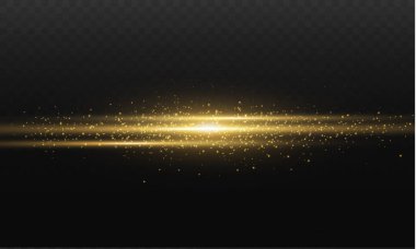 Lazer ışınları, yatay ışık ışınları, sarı çizgi. 