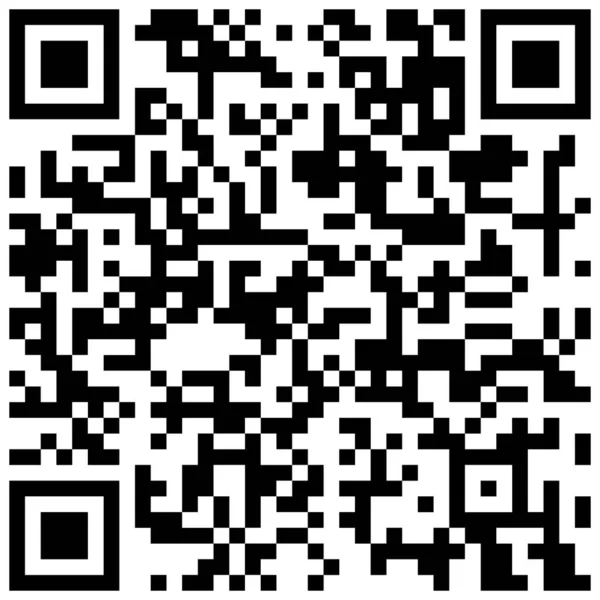 Codice QR per la scansione dei codici a barre degli smartphone. — Vettoriale Stock
