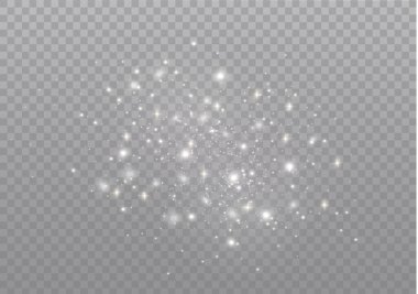 Toz kıvılcımları, altın yıldızlar özel bir ışık.