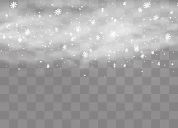 Білий градієнт зимовий сніговий вітер з туманом . — стоковий вектор