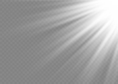 Güneş ışığı ışığı ışığı efekti, güneş ışınları.