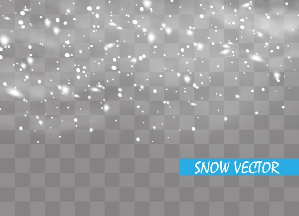 Gradiente blanco viento de nieve de invierno con niebla. — Vector de stock