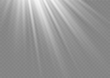 Güneş ışığı ışığı ışığı efekti, güneş ışınları.