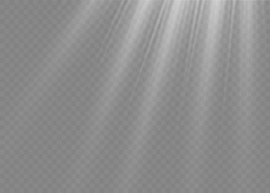 Parlak güneş ışığı, ışık efekti, beyaz güneş ışınları..