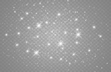 Toz kıvılcımları, altın yıldızlar özel bir ışık.