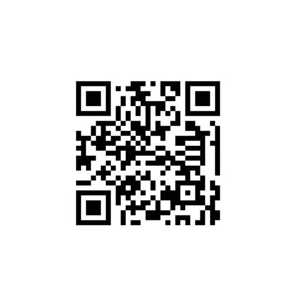 QR-Code zum Scannen von Smartphones scannt Barcodes. — Stockvektor