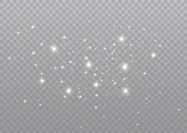 Toz kıvılcımları, altın yıldızlar özel bir ışık.