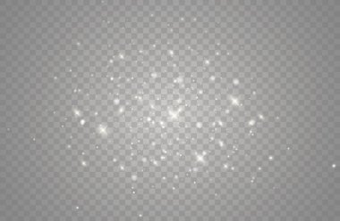 Toz kıvılcımları, altın yıldızlar özel bir ışık.