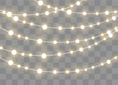 Noel ışıkları, parıldayan çelenkler..