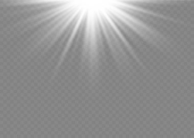 Güneş ışığı ışığı ışığı efekti, güneş ışınları.