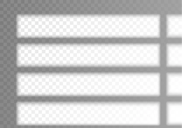 Прозоре вікно накладання та тінь жалюзі . — стоковий вектор